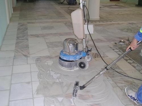 полировка мраморных полов