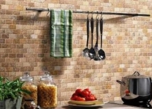 Мозаика из травертина
